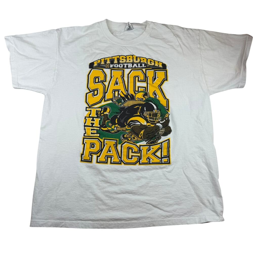 Pittsburgh Steelers Football Sack The Pack Tee XL